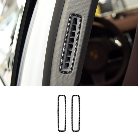 Carbon Fiber B-pillar Air Vent Outlet Cover Trim for Porsche for Panamera 2010-2016
