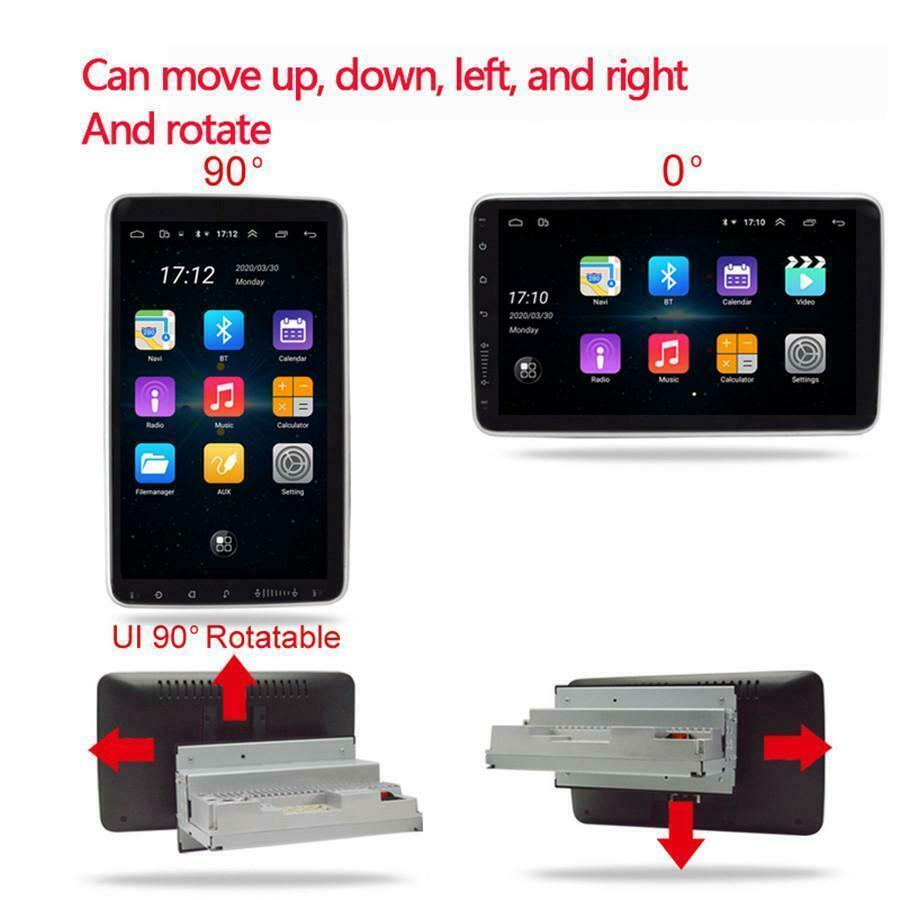 10.1-inch GPS navigation radio, Android 9.1 car stereo player, single DIN, WIFI, camera. n