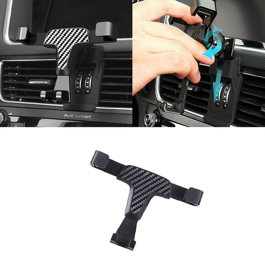 Carbon fiber printed gravity mobile phone holder adjustable holder suitable for 12-18 for Audi Q5- v