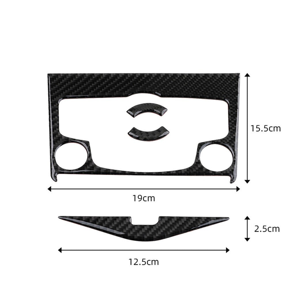 1Carbon Fiber Central CD Control Panel Cover Trim for Cruze 2009-2015 n