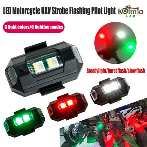 Fit For MT09 FZ16 MT07 LED Strobe Warning Light Flashing Emergency Signal Lamp