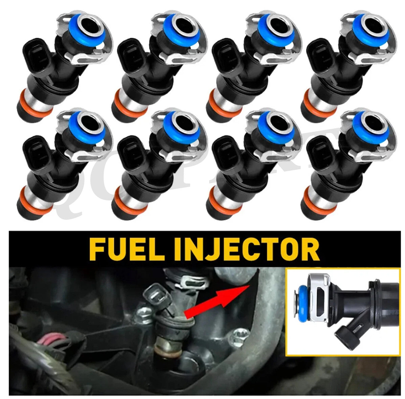 8 genuine fuel injectors for 99-07 for Chevrolet Silverado for GMC 4.8/5.3/6.0L 17113553