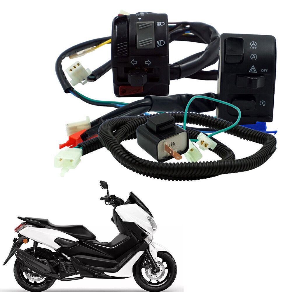 22mm Horn Button Turn Signal Electric Fog Lamp Start Handlebar Controller Switch Q