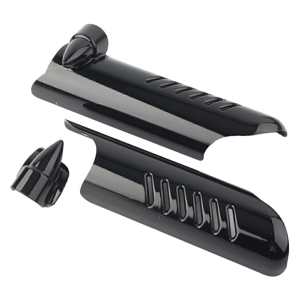for Harley Touring FLHT 00-13 Black Front Fork Lower Leg Deflectors Shield Cover Q