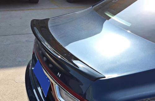 Gloss Black for Lincoln for Continental 2017-21 Rear Trunk Spoiler Wing Flap Trim Q