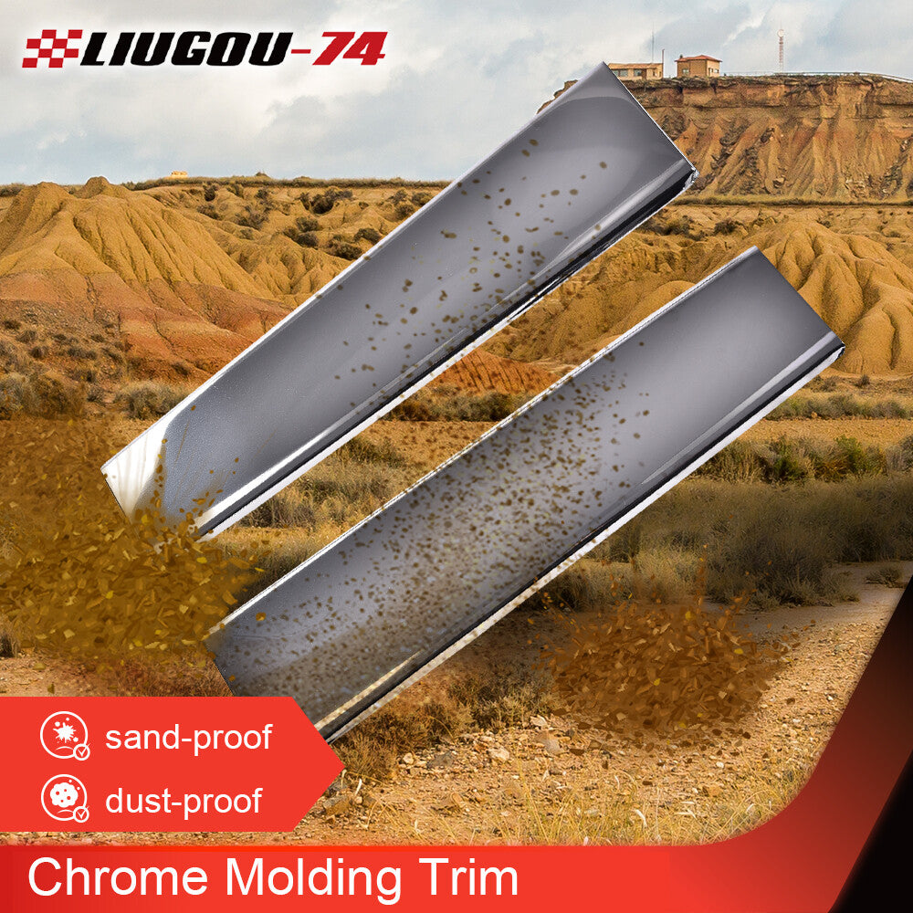 Brand new chrome molded decorative set suitable for the 81-88 Cutlass Supreme lower mudguard- v