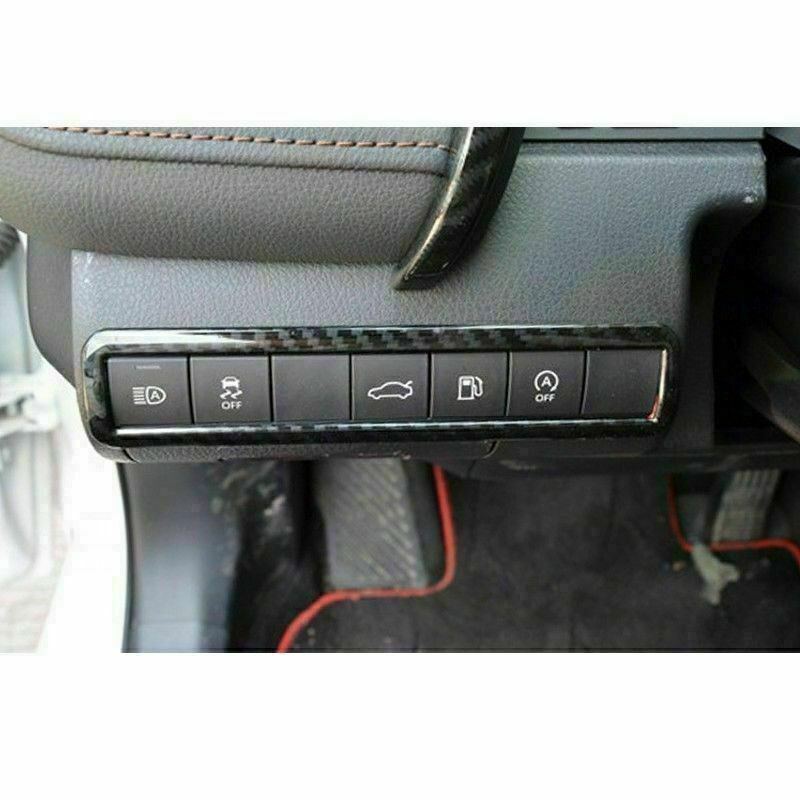 Carbon Fiber Interior Trunk Switch Frame Cover Trim for Toyota for Camry 2018-2022