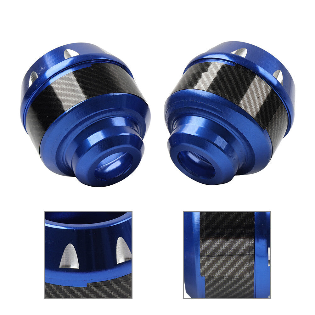 2x Motorcycle Front Fork Frame Sliders Crash Protection Engine Collision Blue