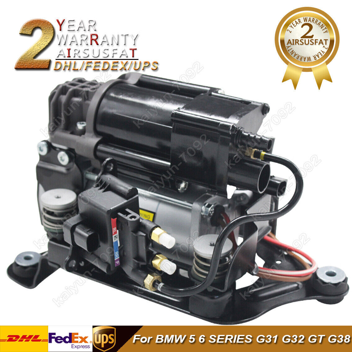 for BMW G31 G32 GT G38 Air Suspension Compressor Pump + Valve Block 37206886721