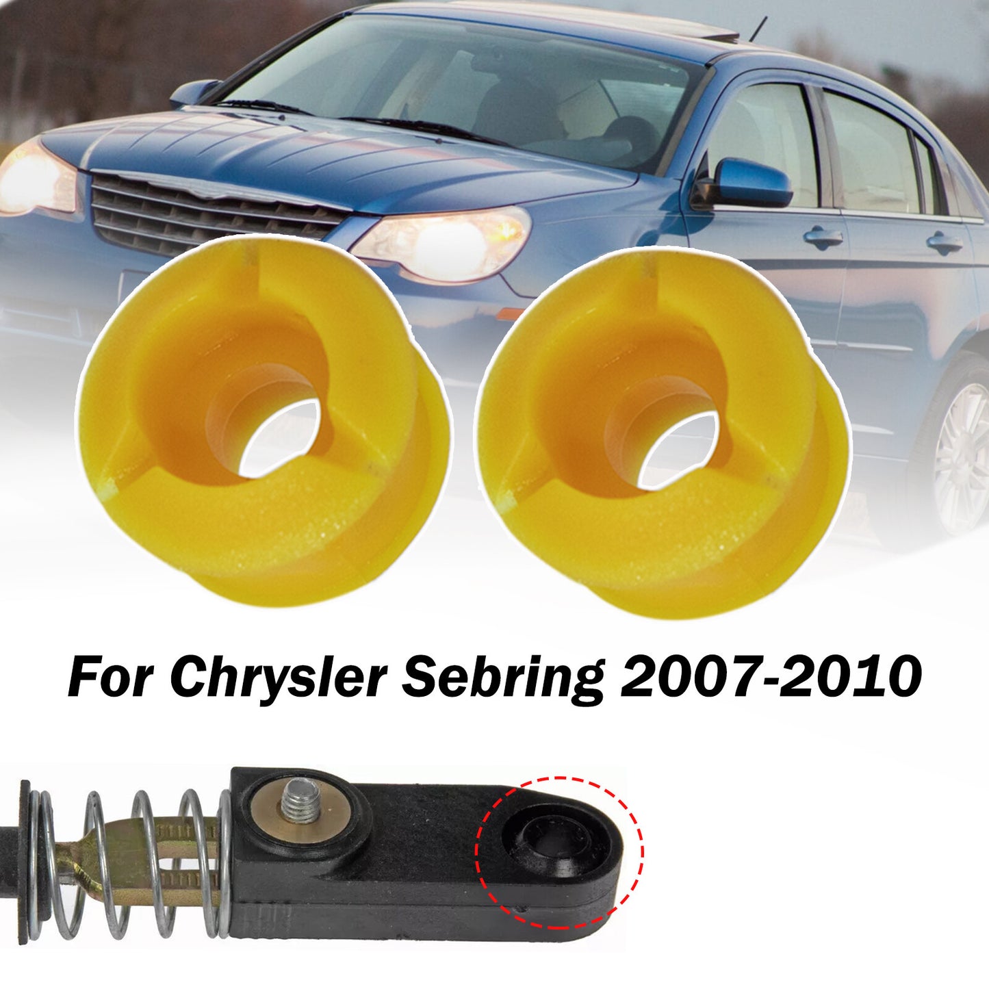 2X for Chrysler Sebring Auto Shift Cable Linkage Bushing Repair Kit 2007-2010
