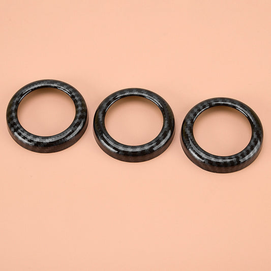 Set A/C Air Conditioner Switch Knob Ring Cover Fit for Nissan 370Z 2009-2020