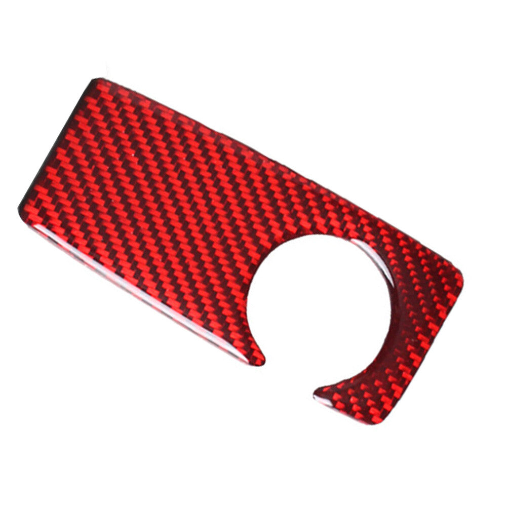 Red Carbon Fiber Gear Shift Deocoration Cover Trim for BMW 5Series F10 2011-2017