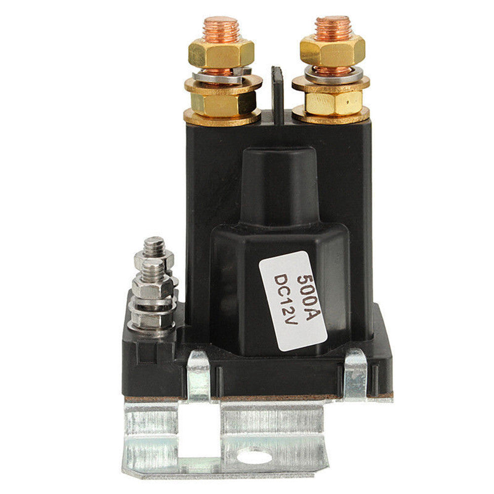 12V 500A Dual Battery Isolator Relay Start Cut Off Power Switch Controller 4 Pin Q
