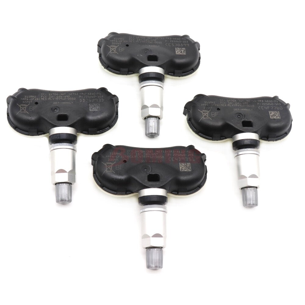 New Set of (4) TIRE PRESSURE SENSOR TPMS for Honda Odyssey for Civic 42753-TR3-A810