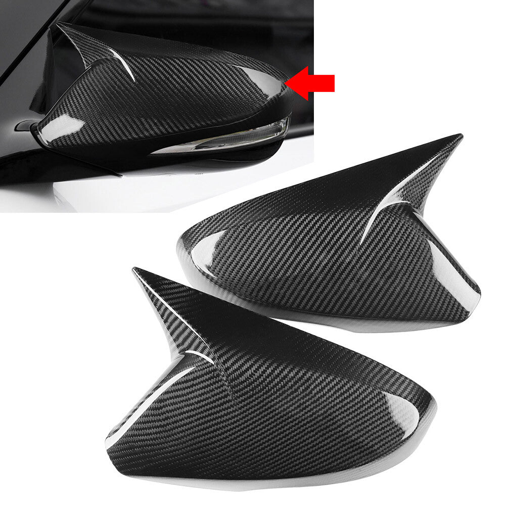 Carbon Fiber Side Door Rearview Mirror Cover Cap for Hyundai for Veloster for Elantra MD