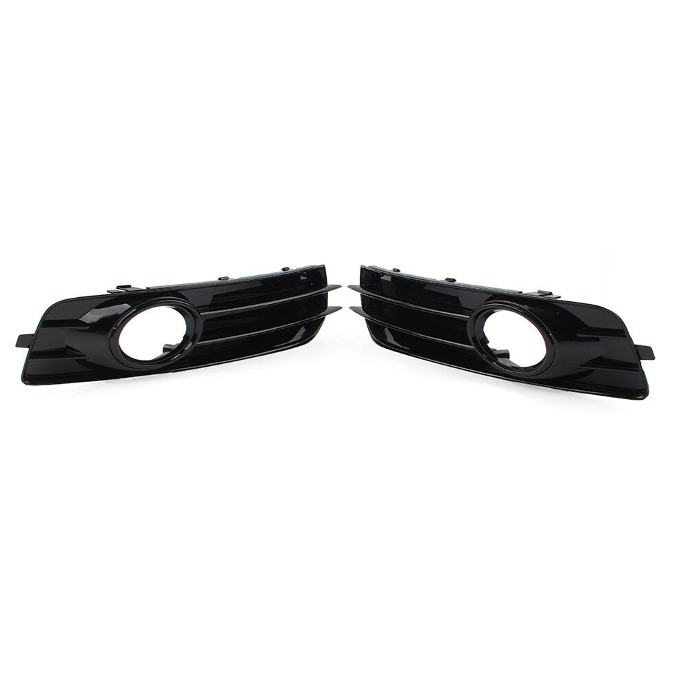 2x Front Bumper Fog Light Grille Cover for Audi A3 8P S-Line 2009-2012 Black cl