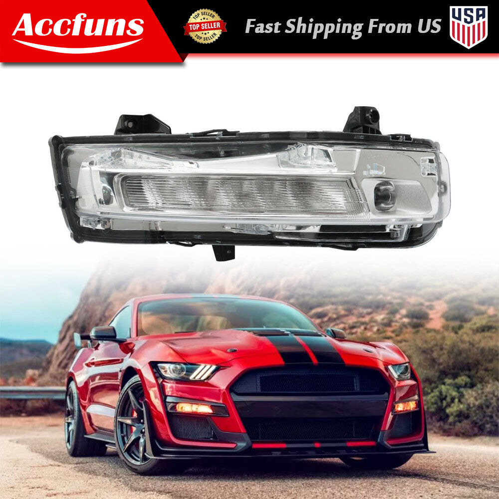 LED bumper turn signal transparent fog lights (DRL) for 2018-2020 Mustangs (right side) n