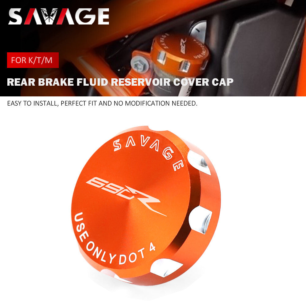 690 Enduro R Rear Brake Fluid Reservoir Cover Cap For 690 SMC-R 2014-2022 2021 Q