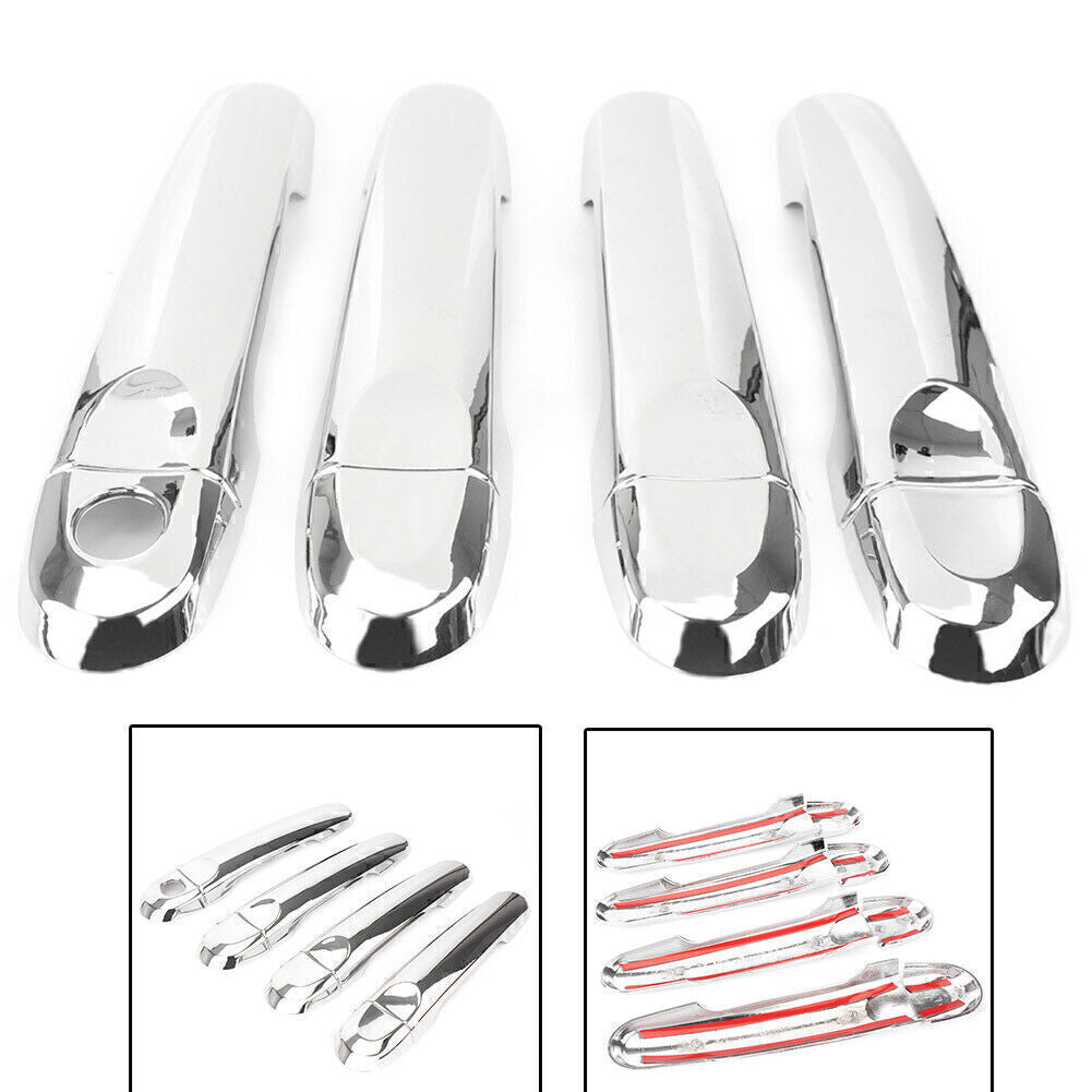 Chrome Door Handle Cover Molding Trim for Nissan Sunny Versa 2014 2015 2016 Q