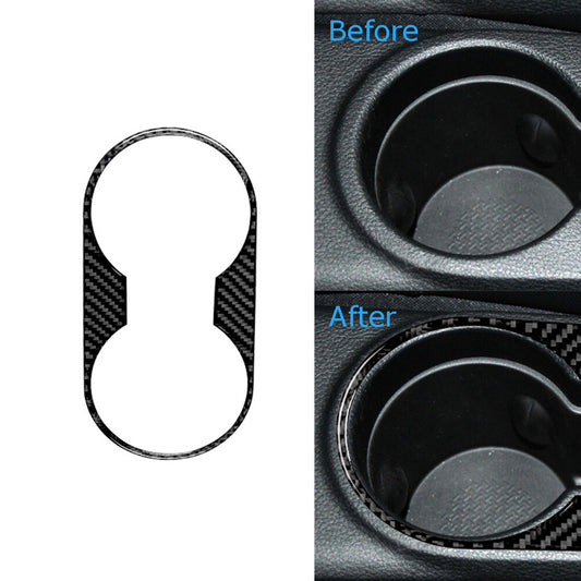 5Pcs Carbon Fiber Center Console Panel Cover Trim for Honda for Civic 1999-2000 v