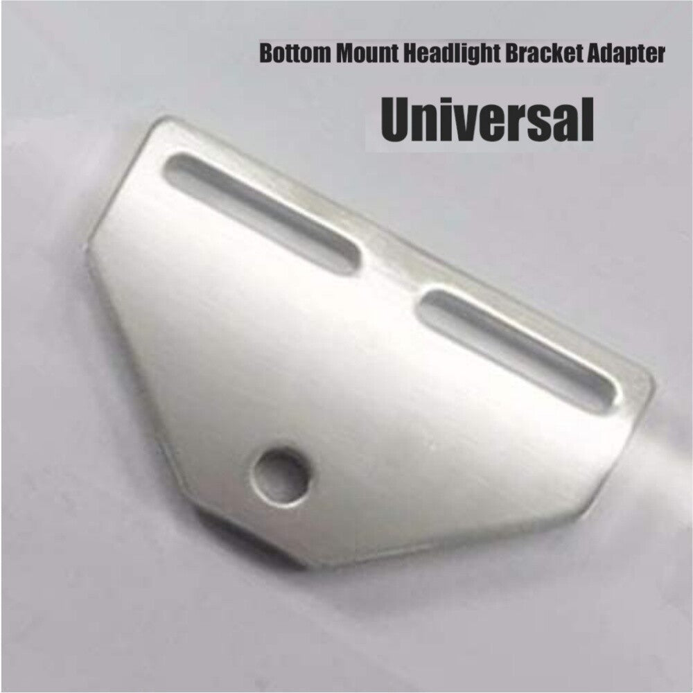 Chrome Bottom Mount Headlight Bracket Adapter for Harley Cruiser Custom/ for Kawasaki