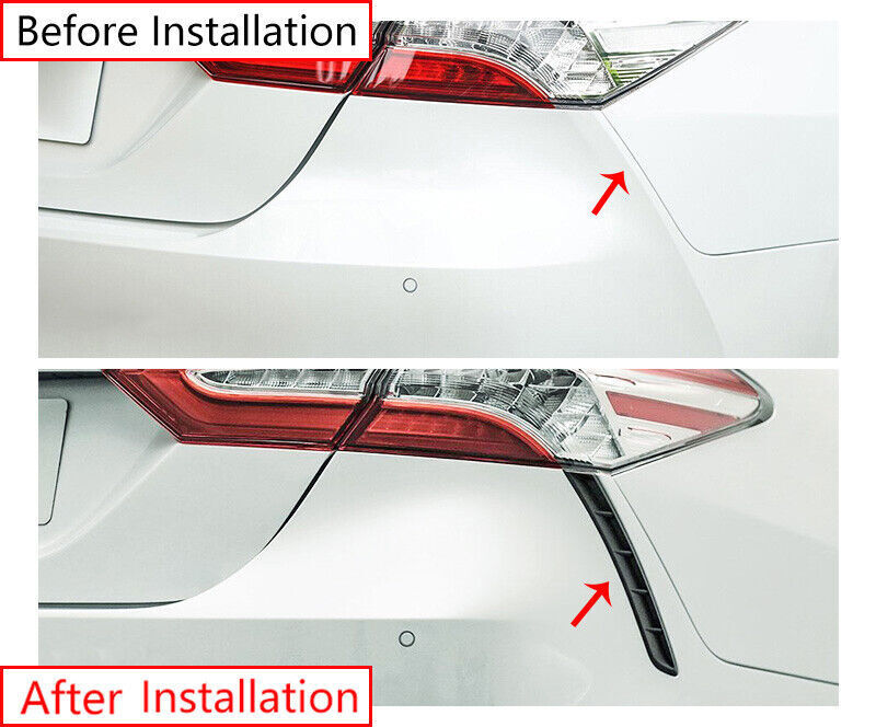 For Toyot@a for Camry 2019-23 Gloss Black Rear Tailgate Light Lamp Lower Strip Decor n