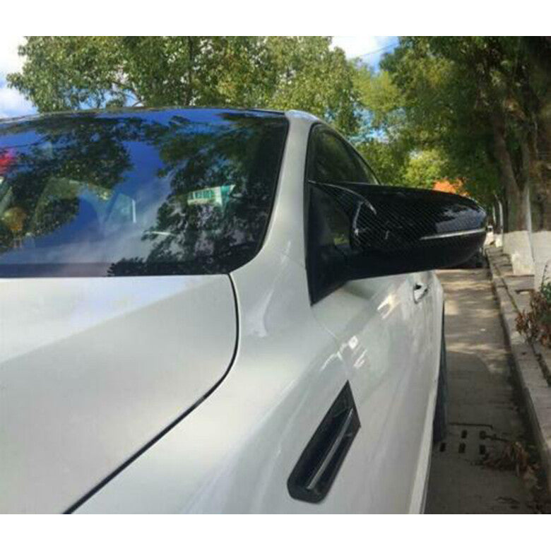 Carbon Fiber OX Horn Rear View Side Door Mirror Cap Cover for Kia Optima 2011-15