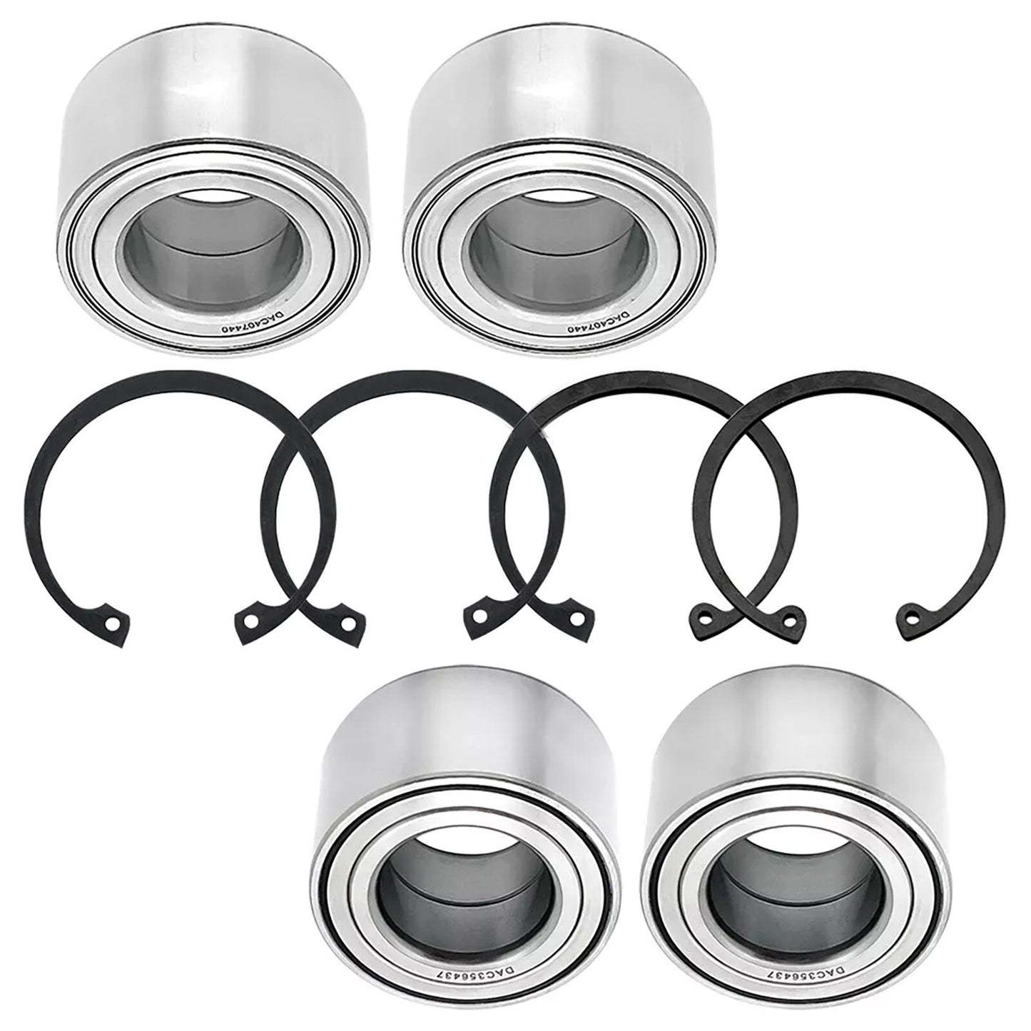 4pcs Front  Rear Wheel Bearings Kit for Polaris for Polaris Ranger EV 2010-2022