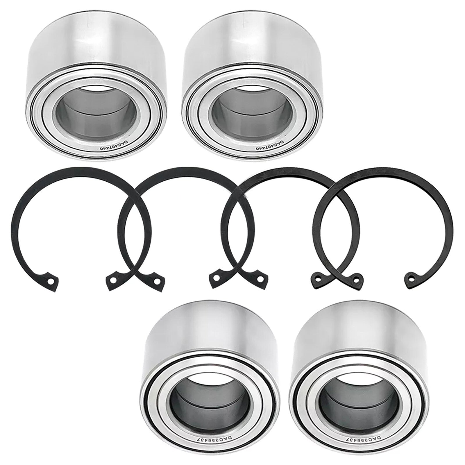 4pcs Front  Rear Wheel Bearings Kit for Polaris for Polaris Ranger EV 2010-2022