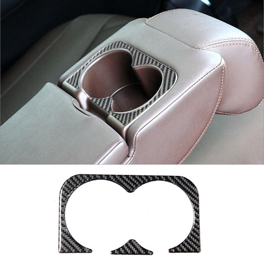 Carbon Fiber Rear Center Cup Holder Cover Trim for Infiniti FX 09-13/QX70 14-17