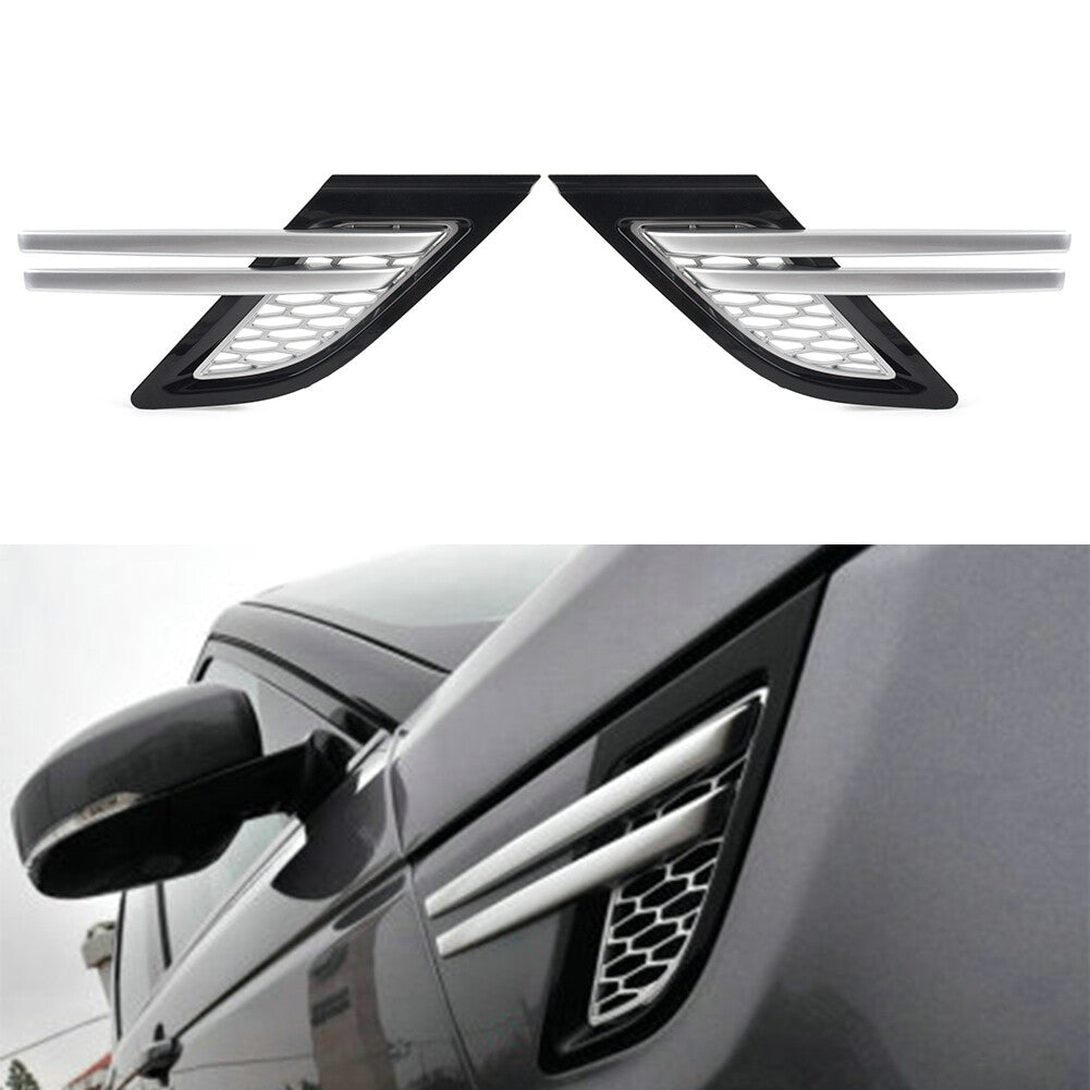 Side Fender Mesh Grille Grill Fit for Land Rover for Range Rover Sport 2014-2017 black