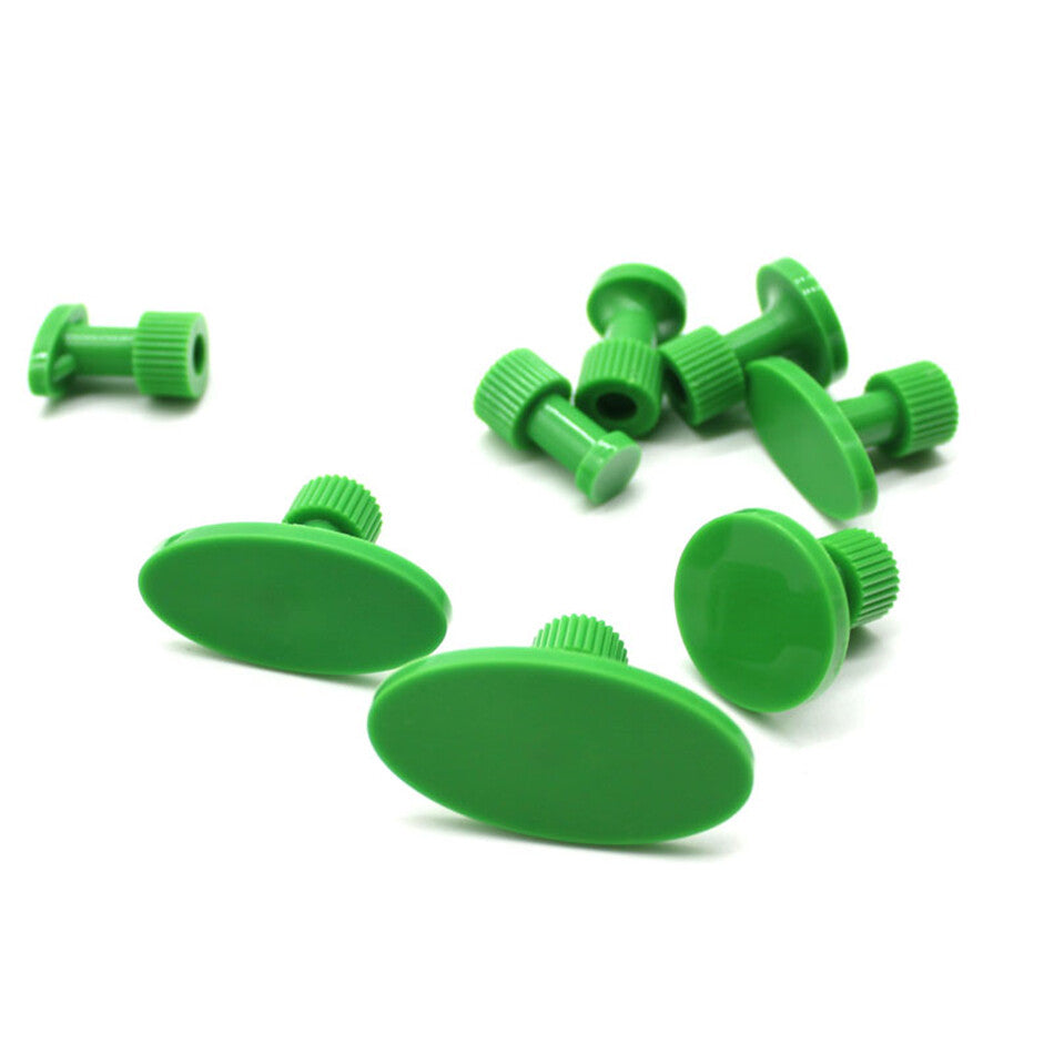 Green Smooth Surface Glue Tabs For Car Dent Puller System Dent Repair Tool Set v