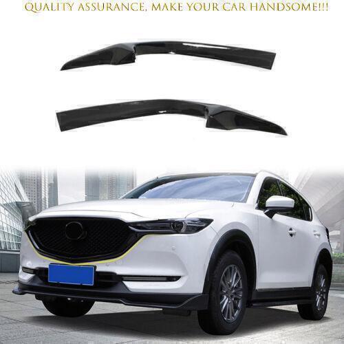 for Mazda CX-5 CX5 17-2021 Gloss Black Front Center Mesh Grille Grill Strip Trim
