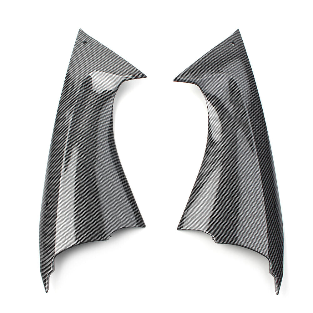 for Yamaha YZF-R6 08-16 Carbon Fiber Look Front Dash Air Tube Trim Cover Fairing