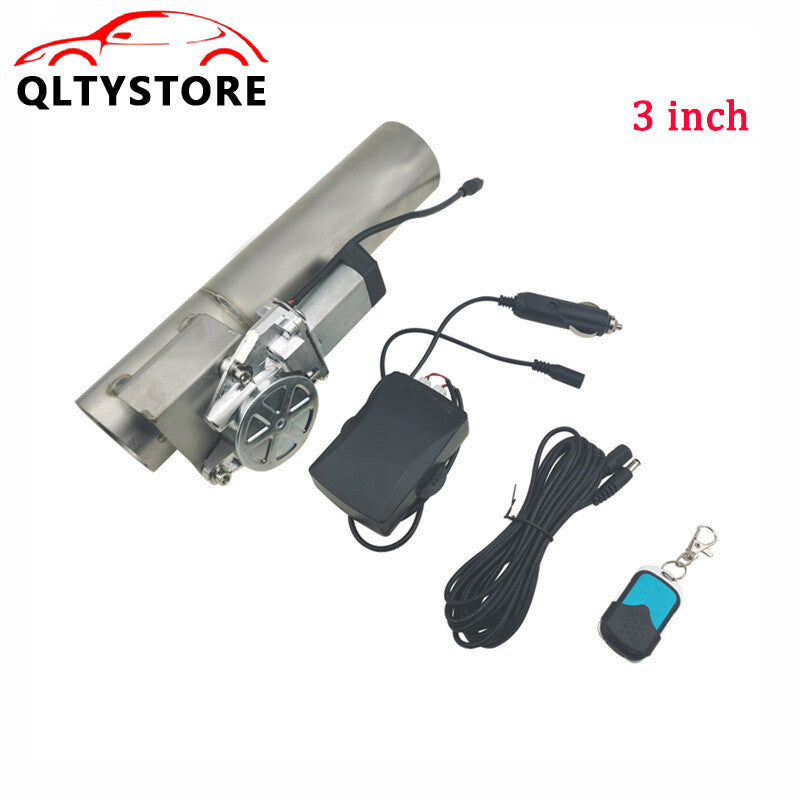 3'' Electric Exhaust I-Pipe Straight Control Valve with Remote Control Stainless Q