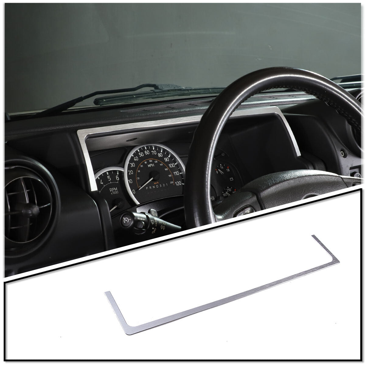 Pear wood ABS interior door decorative strip suitable for Tundra/Sequoia 2022-2023 - v