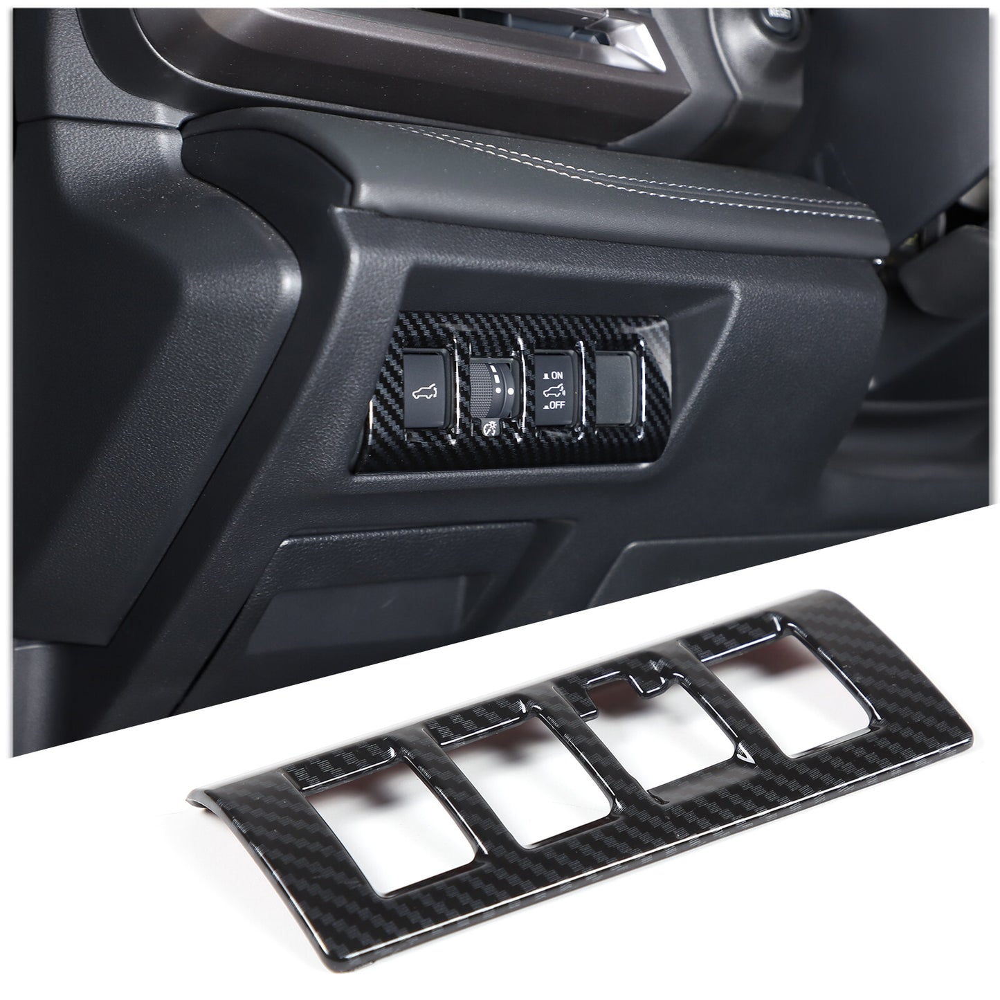 Matte Black Center Control Gear Shift Panel Trim for Honda Ridgeline 2016 - 2023- v
