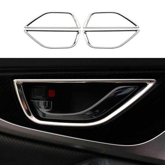 for Subaru Outback 2021-2022 Chrome Steel Interior Door Handle Cover Trim 4PCS