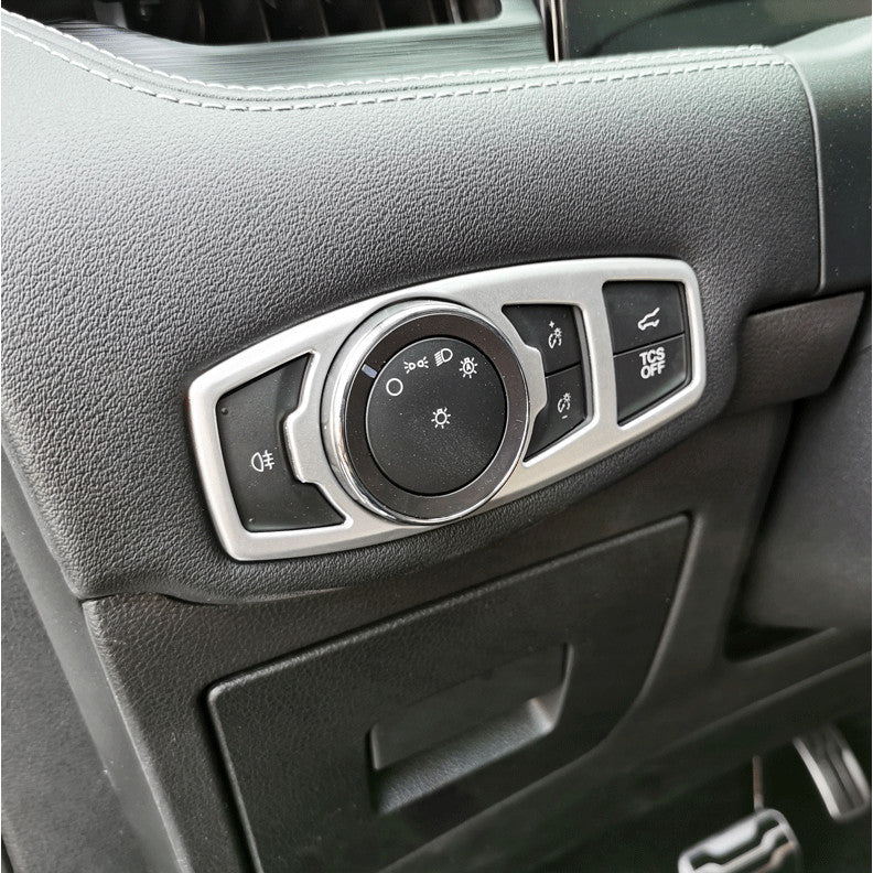 Suitable for Ford Edge 2015 - 2022 ABS headlight switch button cover decoration