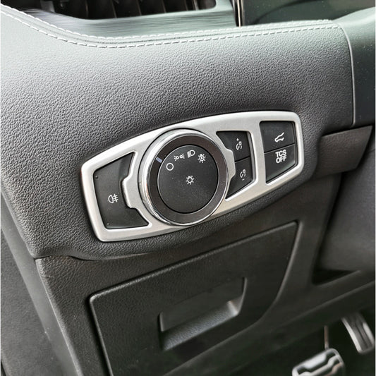 Suitable for Ford Edge 2015 - 2022 ABS headlight switch button cover decoration