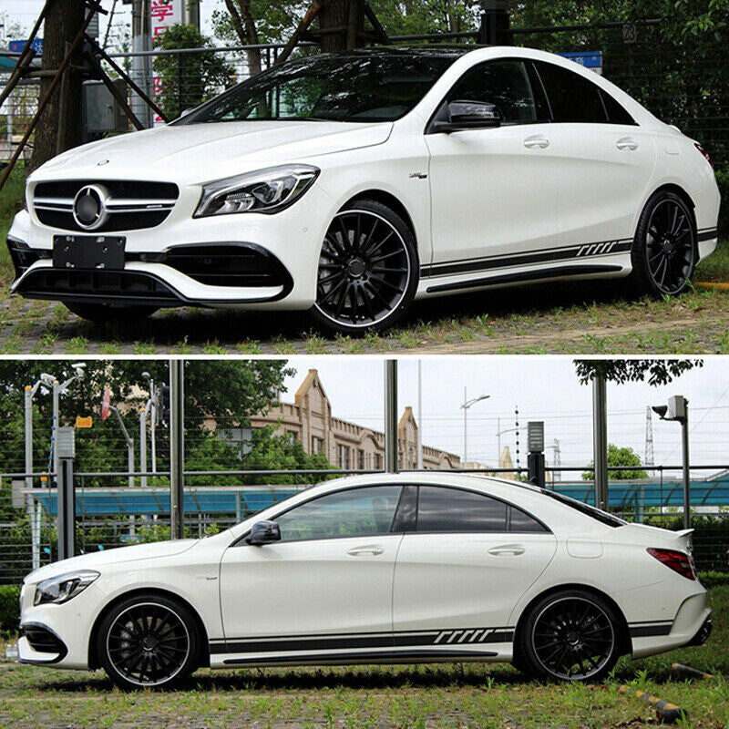2 x 217 cm car racing strips side stickers strips decorative strips stickers