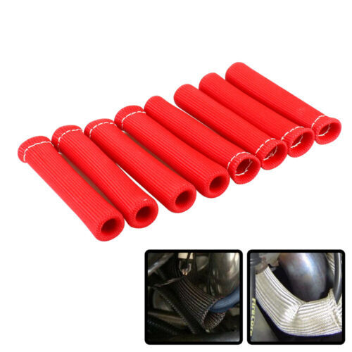 8X 2500° Spark Plug Wire Boots Protector Sleeve Heat Shield Cover For LS1/LS2 Q