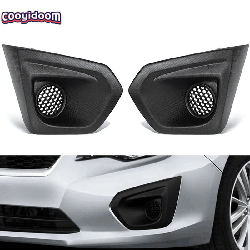 2x Front Bumper Fog Lamp Frame Cover Trimming For 2012-14 for Subaru Impreza Bezel