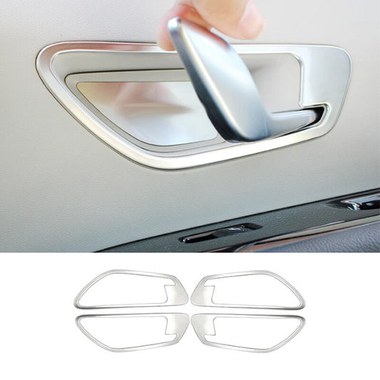 for Hyundai for Tucson 2022-2024 Silver Titanium InteriorDoor HandleCoverTrim4Pieces