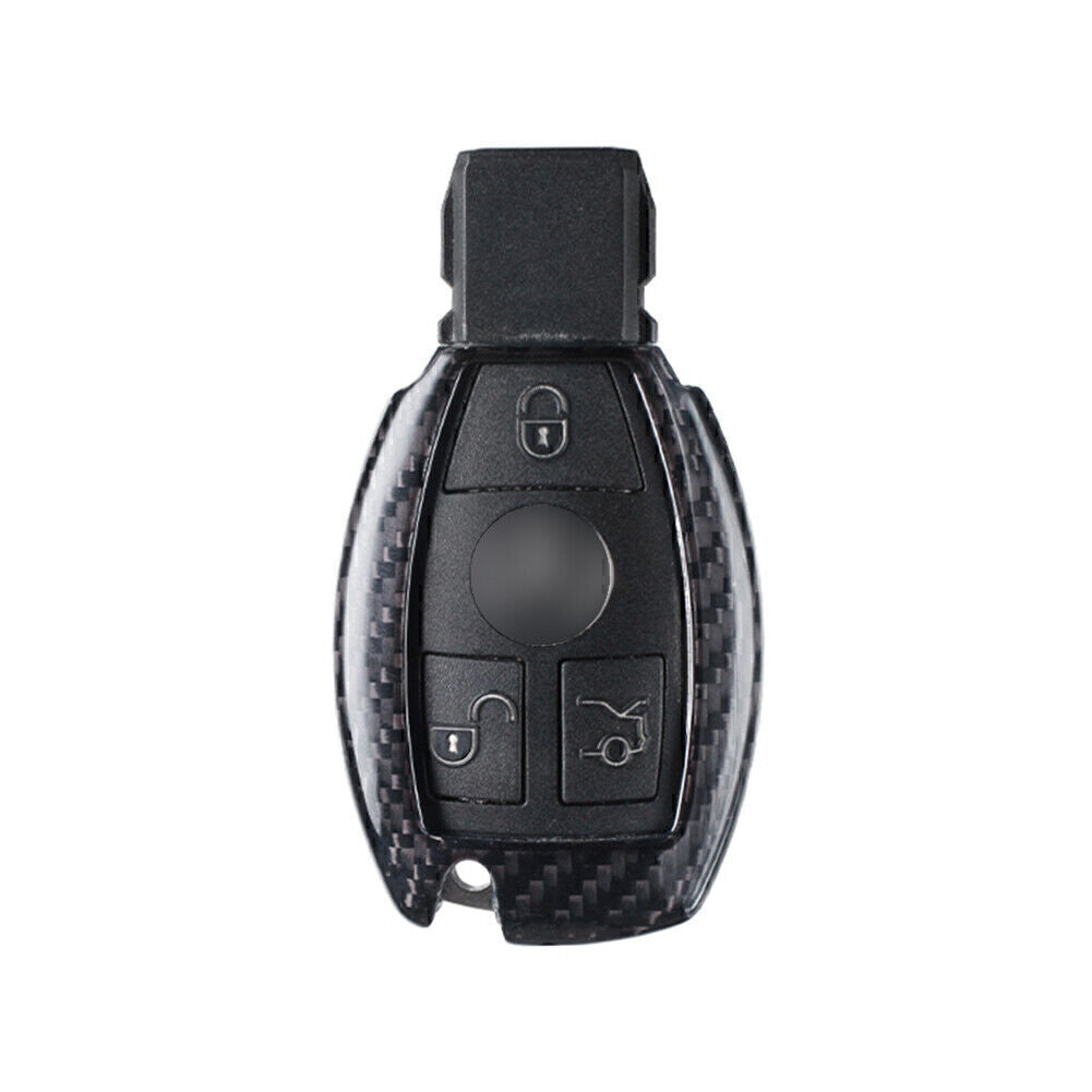 Carbon Fiber Remote Key Fob Shell Cover Case Fit for Mercedes Benz CLA CLS CLK GLK Q