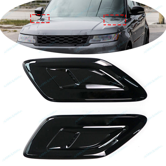 Hood Vent Cover Grille r for Land Rover for Range Rover Sport 2018-2021,LR,Black