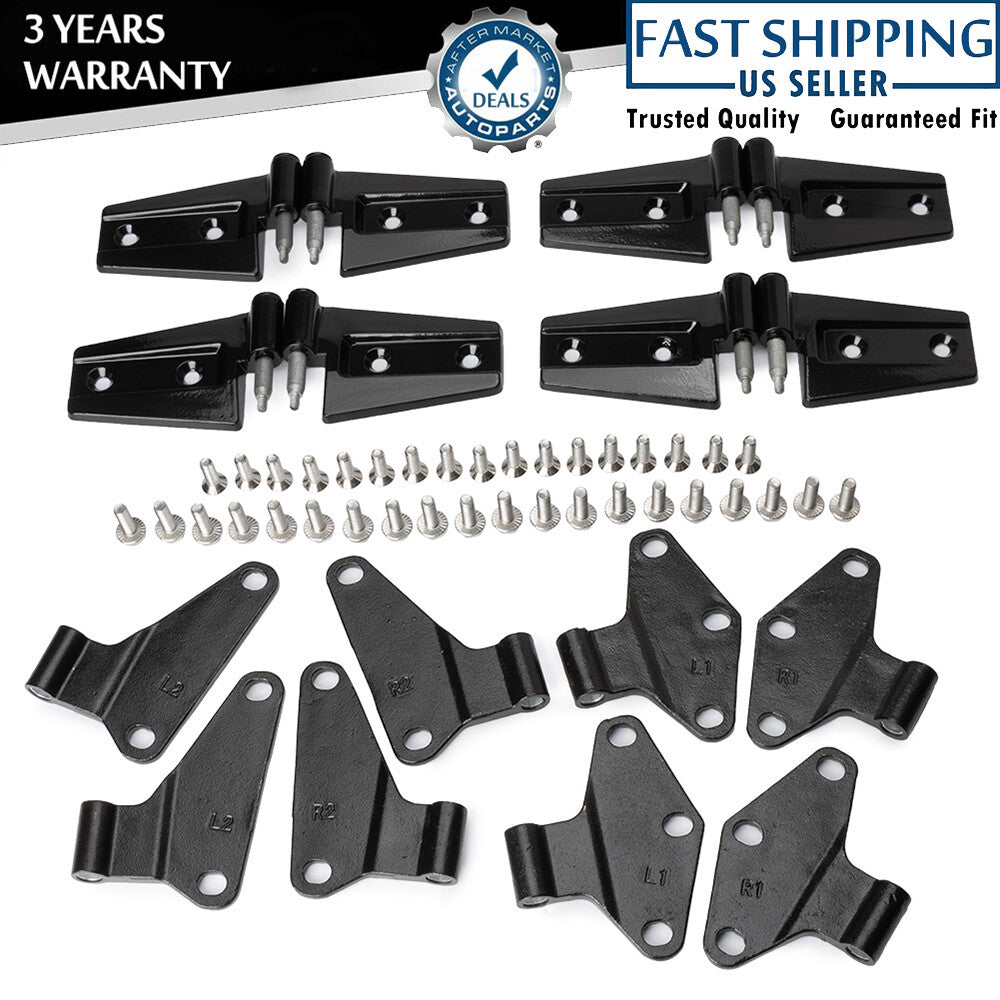 16Pcs Factory Replacement Body Door Hinge Kit for 2007-2018 for Jeep for Wrangler JK Q