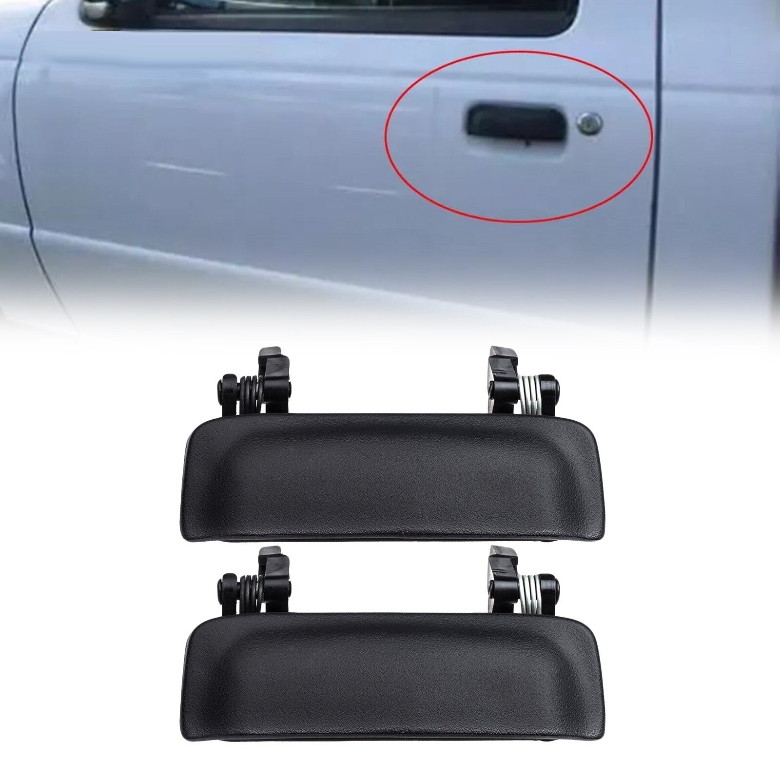 Plastic Outside Driver Passenger Side Door Handle 2L5Z1022404BAA for Mazda 01-09