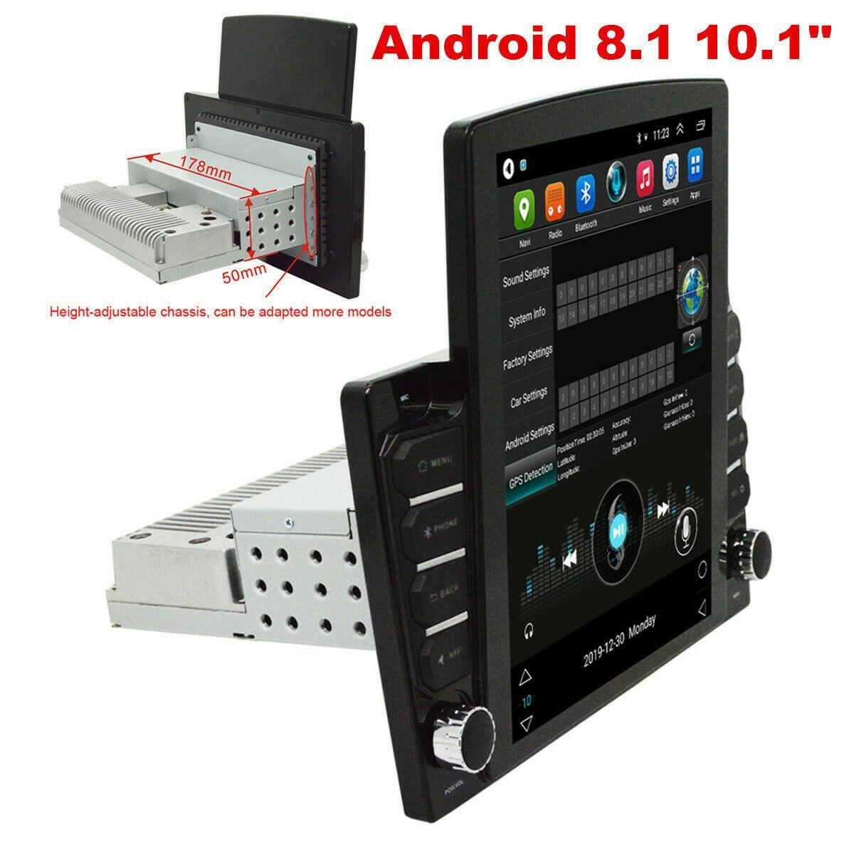 10.1-inch Car Stereo Radio, GPS Navigation, WiFi Mirror Connector, Player, Android 8.1 Quad-core n