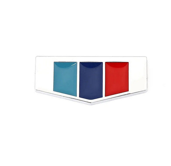 Silver metallic 3D car side fender rear trunk badge sticker for BMW